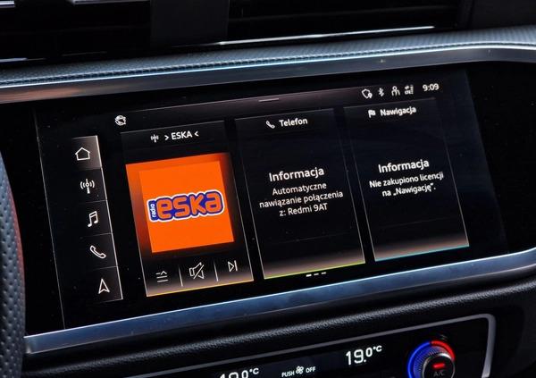 Audi Q3 cena 238900 przebieg: 8000, rok produkcji 2023 z Zbąszynek małe 781